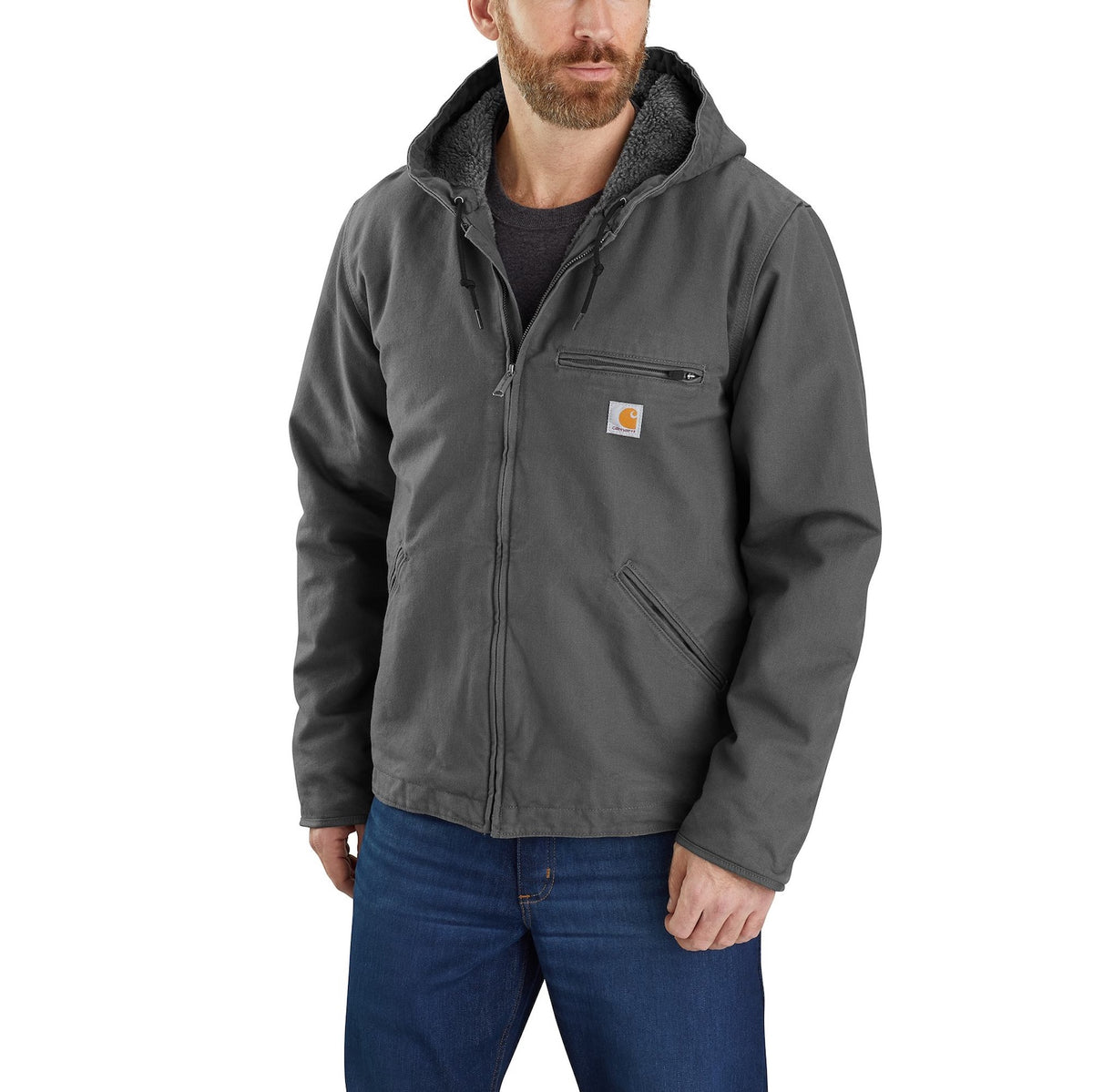 Carhartt◆BERKLEY SHERPA LINED JACKET/メキシコ製ジップパーカー/S/コットン/PNK Carhartt(カーハート) / BERKLEY SHERPA LINED JACKET/メキシコ