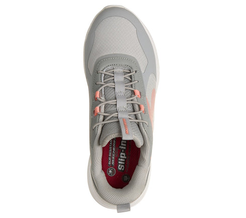 SKECHERS WOMENS SLIP IN GRY