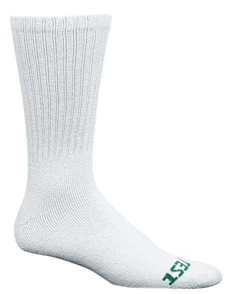 MENS SOLID WHITE CREW SOCK