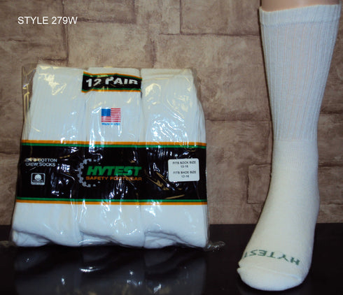 HYTEST MENS BIG FOOT CREW WHT