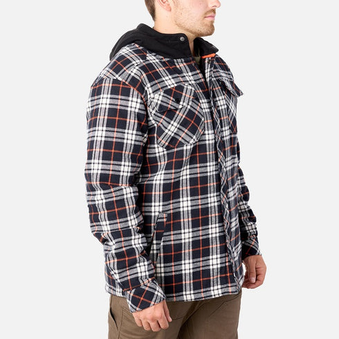 BRUNT HOODED SHIRT JACKET BLK
