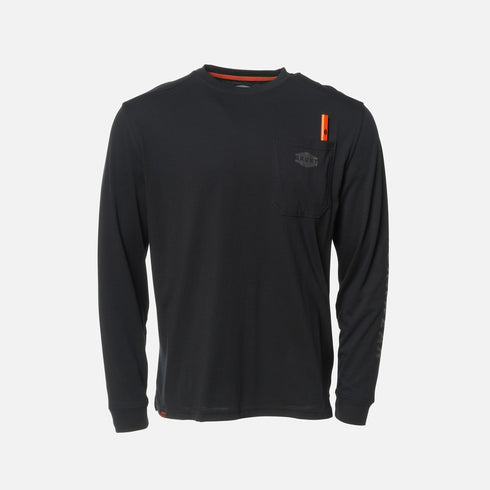 BRUNT MARTIN LS POCKET TEE BLK
