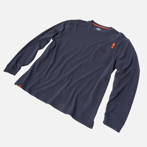 BRUNT MARTIN LS POCKET TEE NVY