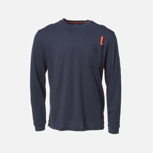 BRUNT MARTIN LS POCKET TEE NVY