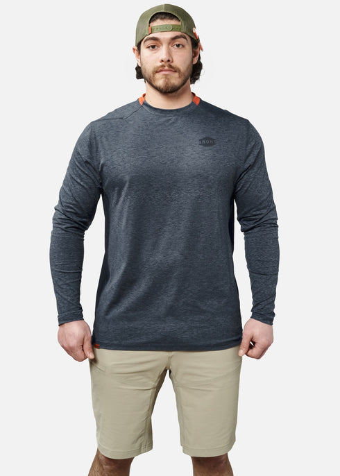 MCKENNA TECH LS SHIRT BLUE BT