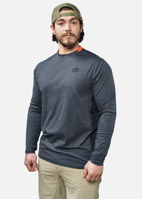 MCKENNA TECH LS SHIRT BLUE