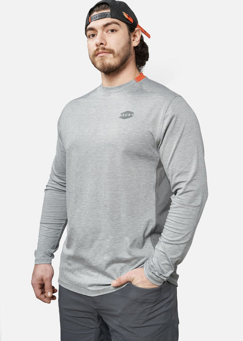 MCKENNA TECH LS SHIRT GREY BT