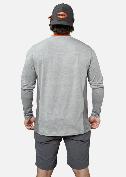 MCKENNA TECH LS SHIRT GREY BT