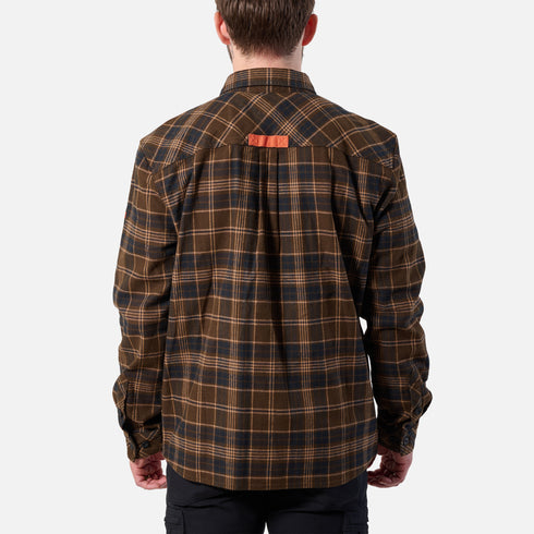 BRUNT HEAVYWEIGHT FLANNEL BRN