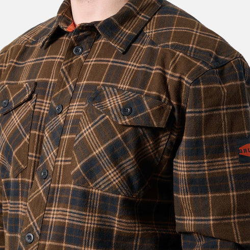 BRUNT HEAVYWEIGHT FLANNEL BRN