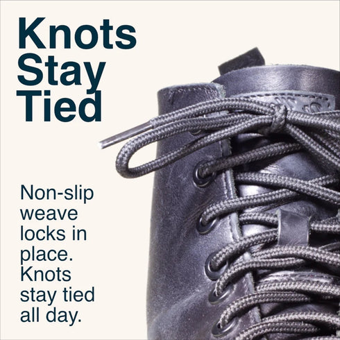 ROUND BOOT LACES 54" BROWN