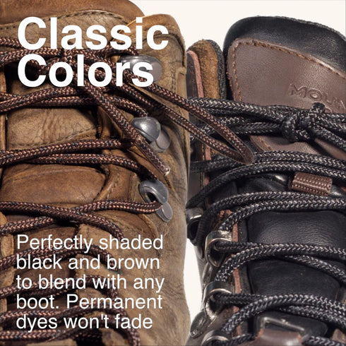 UNBREAKABLE BOOT LACES 54" BLK