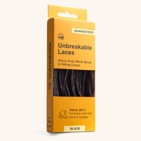 UNBREAKABLE BOOT LACES 54" BLK