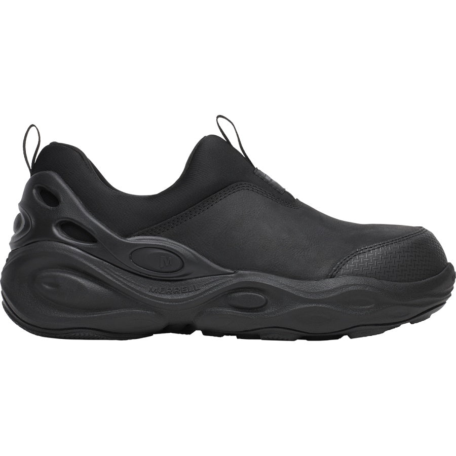 Merrell Hydro Moc Slip On Men\'s Size 13 W Black Leather Work Shoes J008035W Merrell Hydro Moc - Black | Comfortable Shoes – Pedestrian Shops main image 4