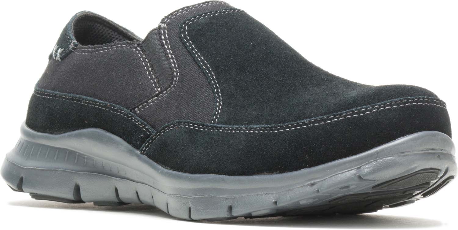 Men’s 9 Steel Toe Suede Canvas HYTEST Memory Foam Slip On Work Shoes HYTEST CANVAS SLIP ON EH ST GR – Safety Shoe Distributors Ohio main image 4