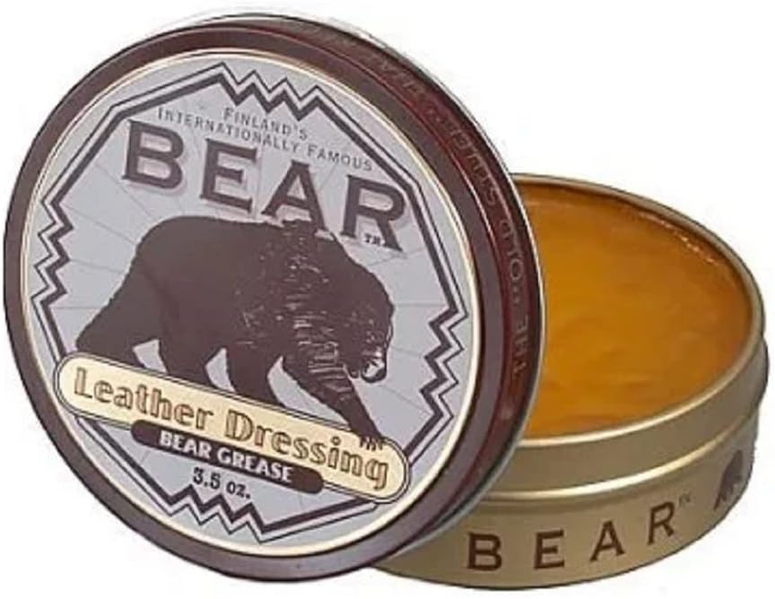 Bear Grease Leather Dressing Waterproofer & Conditioner (3.5 oz)